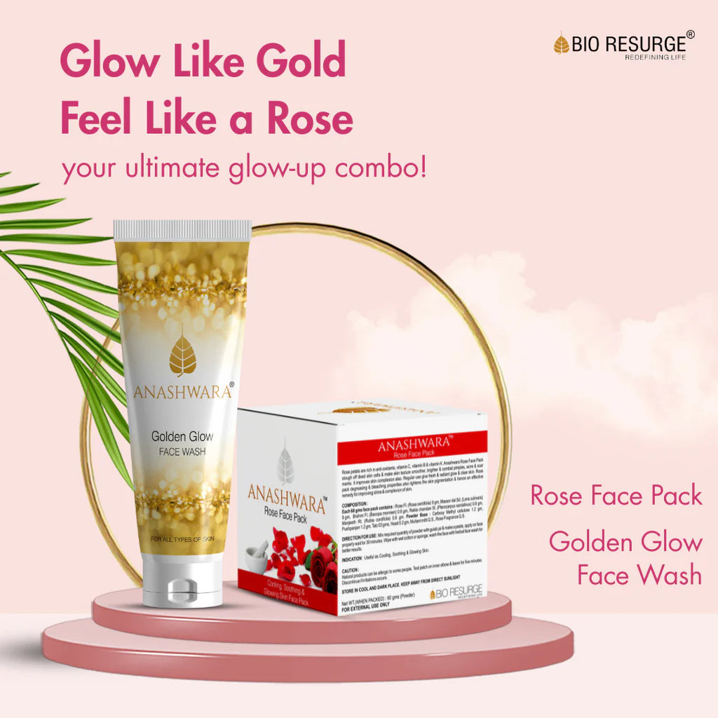Anashwara Rose Face Pack to reduce melanin and pigmentation – 60gm