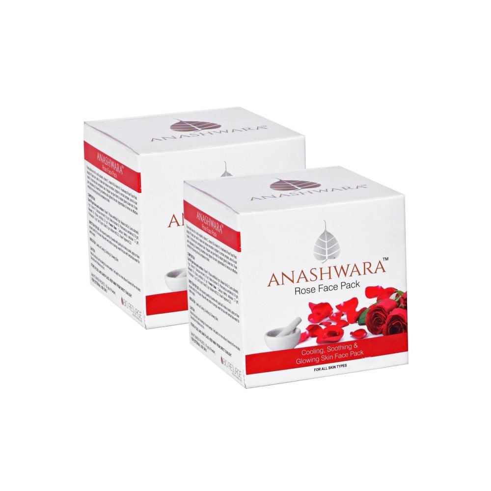 Anashwara Rose Face Pack to reduce melanin and pigmentation – 60gm