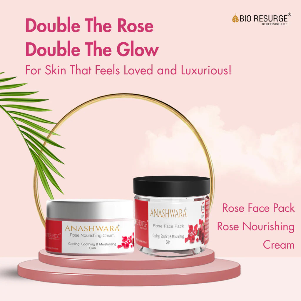 Anashwara Rose Face Pack to reduce melanin and pigmentation – 60gm