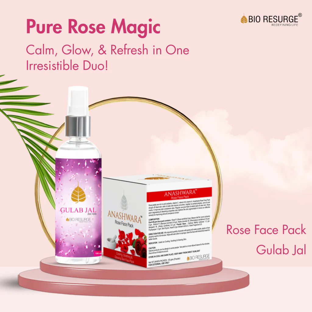 Anashwara Rose Face Pack to reduce melanin and pigmentation – 60gm